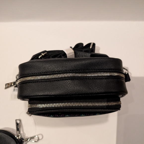 CXL by Christian Lacroix Eve Pebble Camera Bag with Mini Zip Crossbody Black NWT - Picture 8 of 11